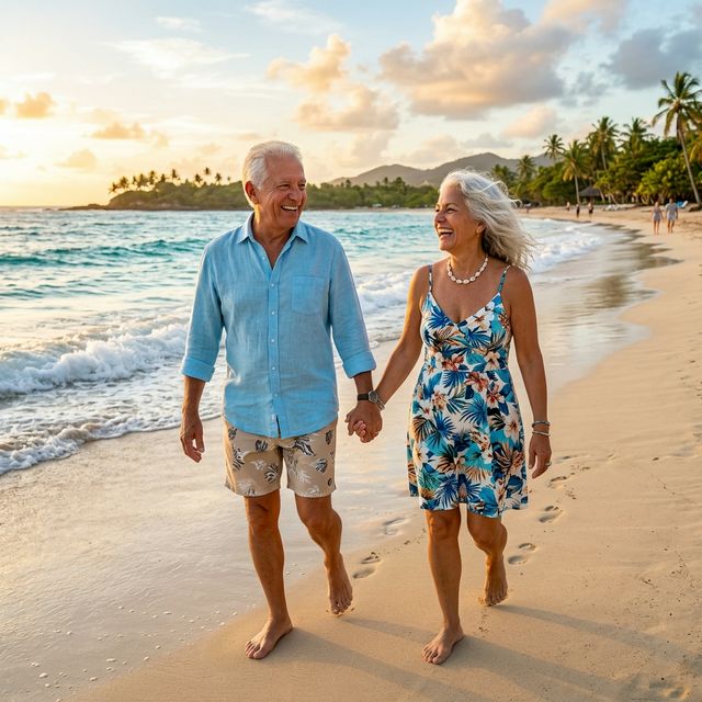 Adulto mayor activo y feliz